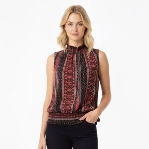 Arabella sleeveless paisley top size 3X